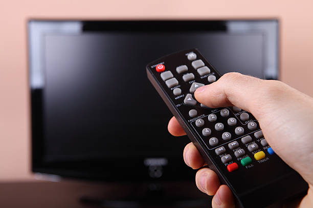 Turning on tv with remote control